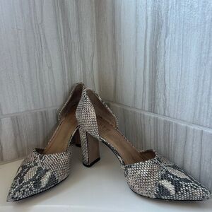Able Snakeskin Patterned Heels